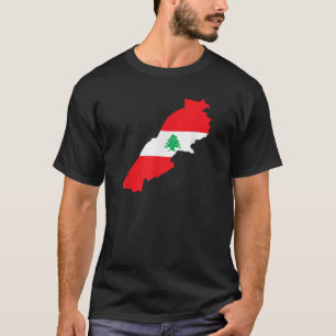 Camiseta Líbano Mapa bandera del país Retro Orgullo Fútbol 