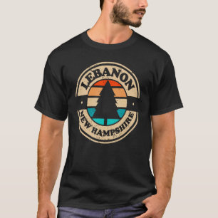Camiseta Líbano Nuevo Hampshire NH Retro gráfico Vintage añ