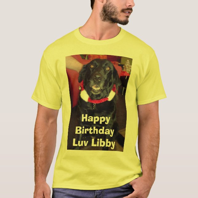 Camiseta Libby, BirthdayLuv feliz Libby (Anverso)