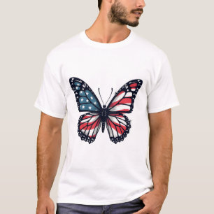 Camiseta Libélula Bandera Americana Patriótica 4 de Julio R