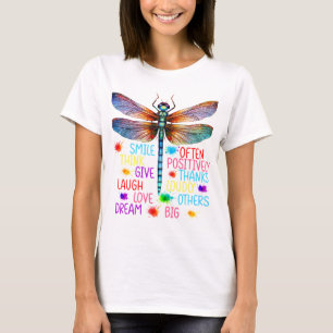 CAMISETA LIBÉLULA COLORIDA A LA ACUARELA E INSPIRACIÓN
