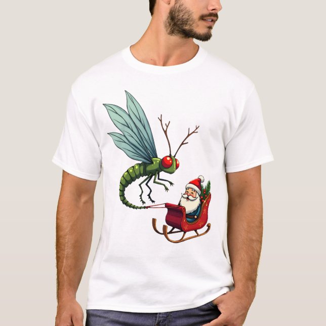 Camiseta Libélula de paseo en trineo (Anverso)