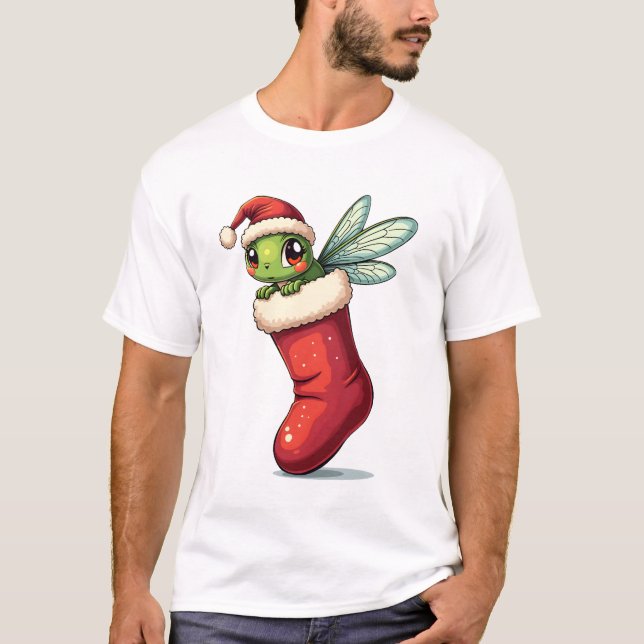 Camiseta Libélula de relleno de calcetín (Anverso)
