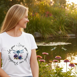 Camiseta Libélula - espíritu de nuevas posibilidades