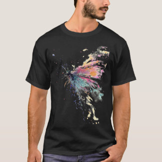Camiseta Libélula niño salpicando acuarela
