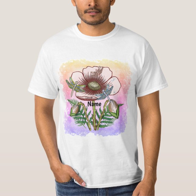 Camiseta Libélula Pálido Amapola  (Anverso)