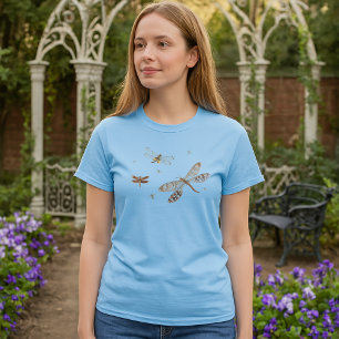 Camiseta Libélulas arte del siglo XVIII