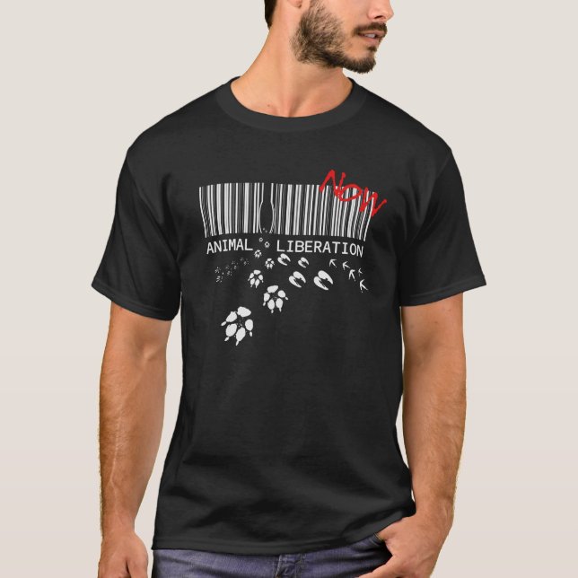Camiseta Liberación animal AHORA (Anverso)