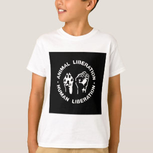 Camiseta Liberación animal del ser humano de la liberació