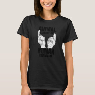 Camiseta Liberación Animal Liberación Humana Amante de los 