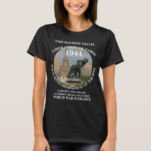 CAMISETA LIBERACIÓN DEL VIAJE EN MÁQUINA DEL TIEMPO PARÍS B