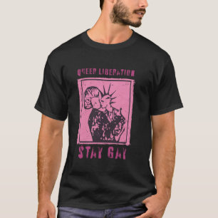 Camiseta Liberación queer de rock punk manténganse gay lesb