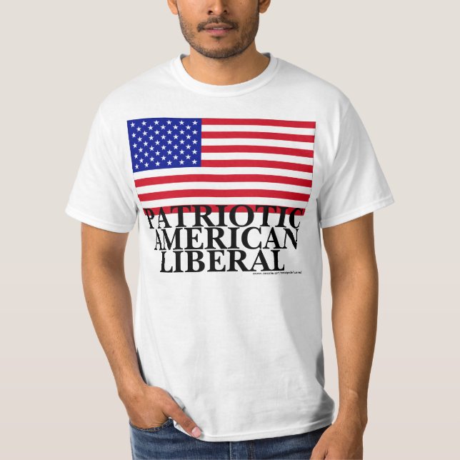 Camiseta Liberal americano patriótico (Anverso)