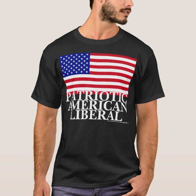 Camiseta Liberal americano patriótico (Anverso)