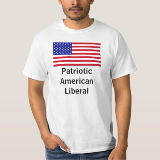 Camiseta Liberal americano patriótico (versión original)