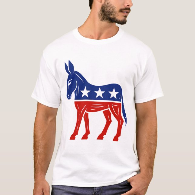 Camiseta liberal de Donkey 🐴 demócrata (Anverso)