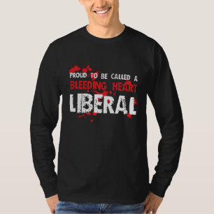 Camiseta Liberal orgulloso del corazón sangrante