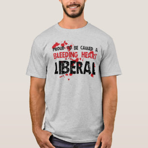 Camiseta Liberal orgulloso del corazón sangrante