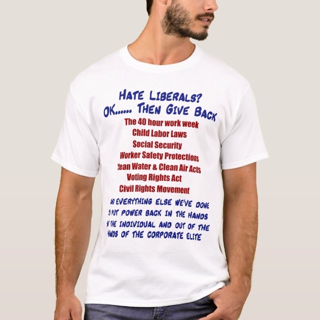 Camiseta ¿Liberales del odio? (Anverso)