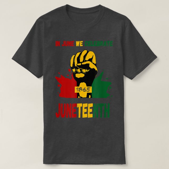 Camiseta Liberan al negro del poder afroamericano el 18 de  (Diseño del anverso)