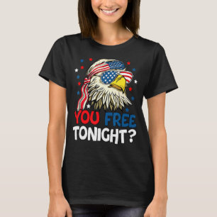Camiseta Liberan Esta Noche La Bandera Estadounidense Águil