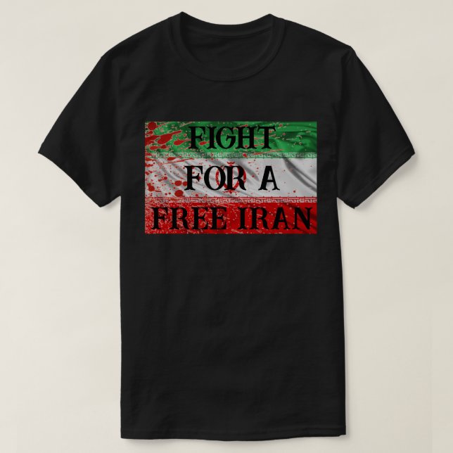Camiseta Liberar a Irán (Diseño del anverso)