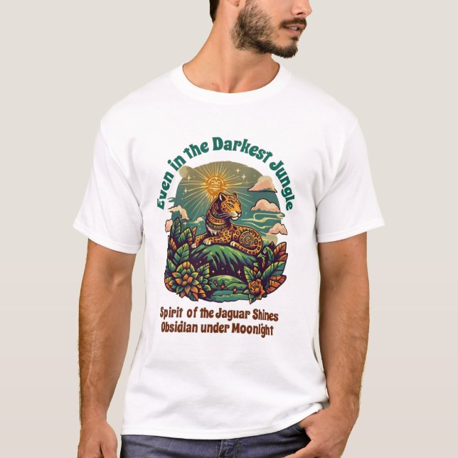 Camiseta Liberar el espíritu del guerrero jaguar - Aztec-I (Anverso)