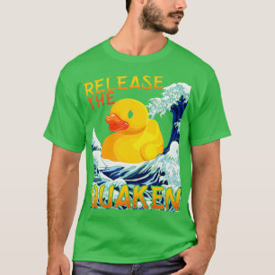 Camiseta Liberar el pato amarillo de goma de pato L