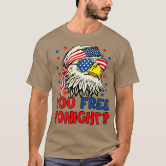 Camiseta Liberar esta noche Bandera Americana de Águila Cal