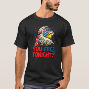 Camiseta Liberar esta noche la bandera norteamericana Eagle
