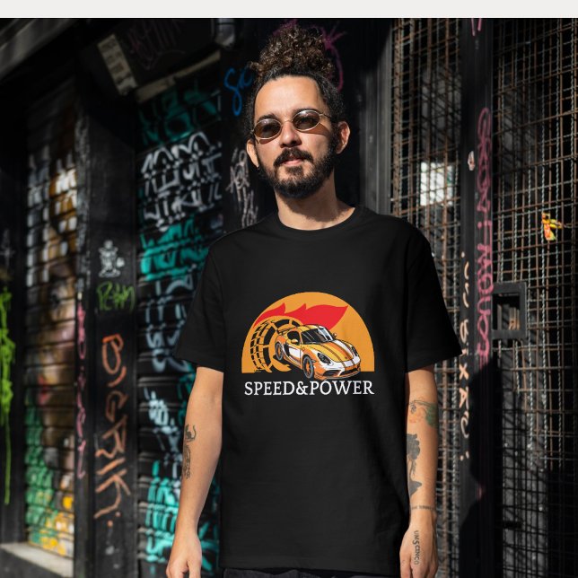 Camiseta Liberar la velocidad: velocidad y energía desatada (Subido por el creador)