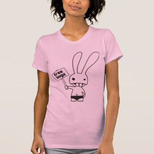 Camiseta libere el conejito de los abrazos