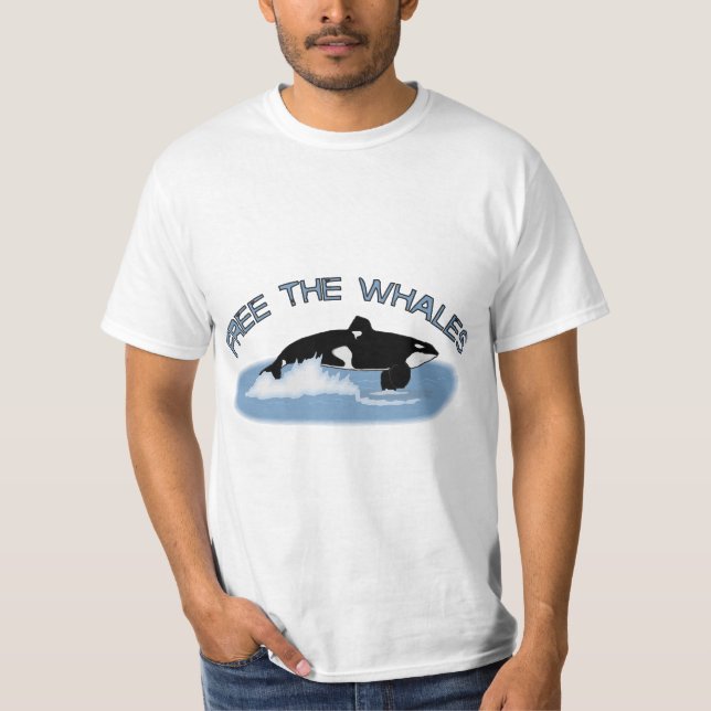 Camiseta Libere las ballenas (Anverso)
