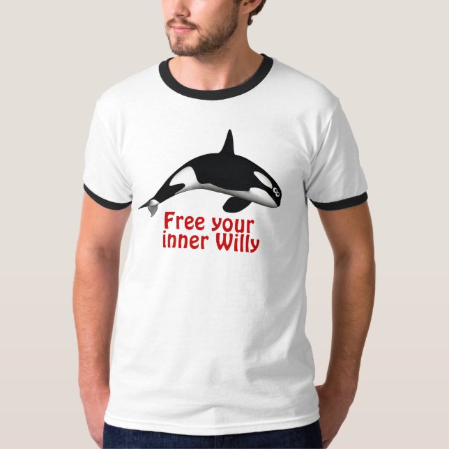 Camiseta Libere las orcas (Anverso)