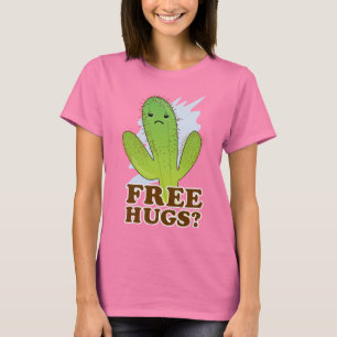 Camiseta ¿Libere los abrazos? ¿Cualquiera? ¿Alguien?