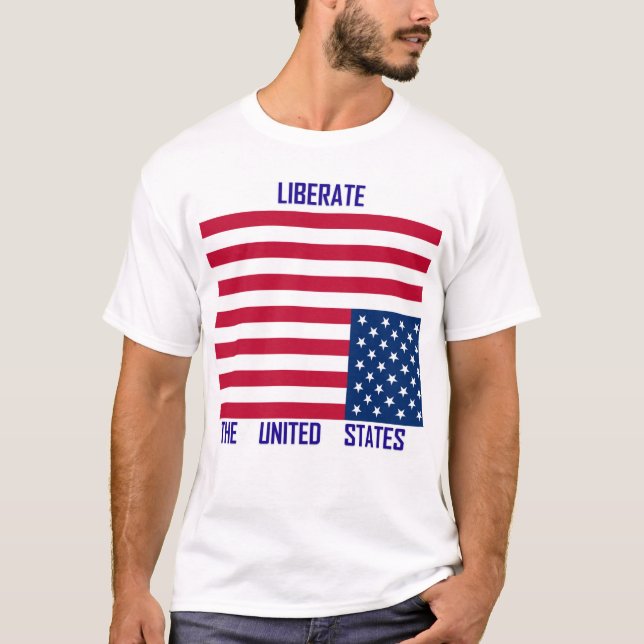 Camiseta Libere los Estados Unidos (Anverso)