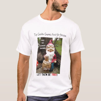Camiseta Libere los gnomos del jardín