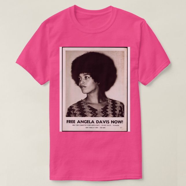 Camiseta Liberen a Angela Davis (Diseño del anverso)