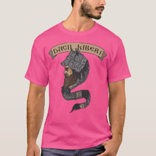 Camiseta Liberen a Dacians Dacii Liberi Decebal Wolf Flag D