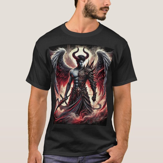 Camiseta Liberen a Dark Guardian - Angel del diablo masculi (Anverso)