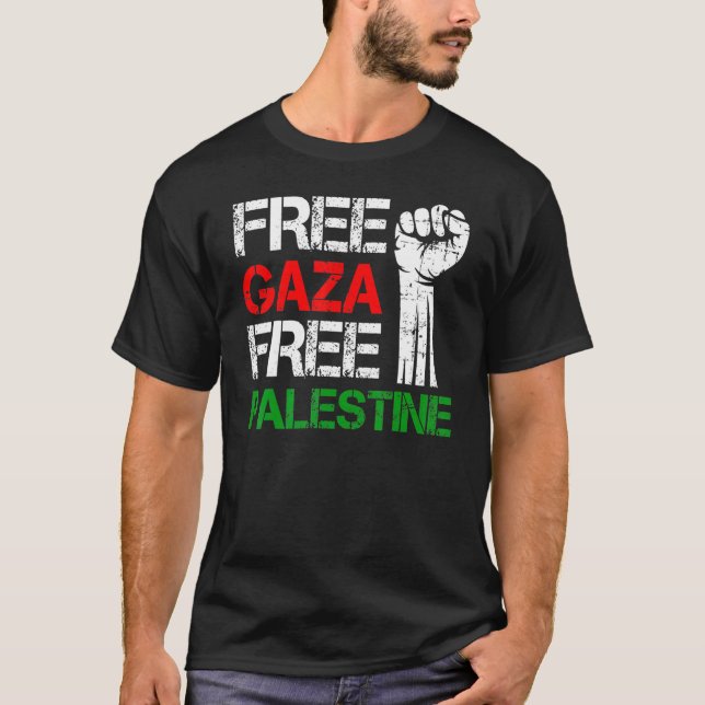 Camiseta Liberen a Gaza y liberen a Palestina (Anverso)