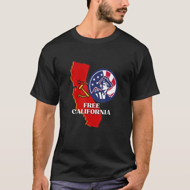Camiseta Liberen a Patriota Conservador de California para  (Anverso)