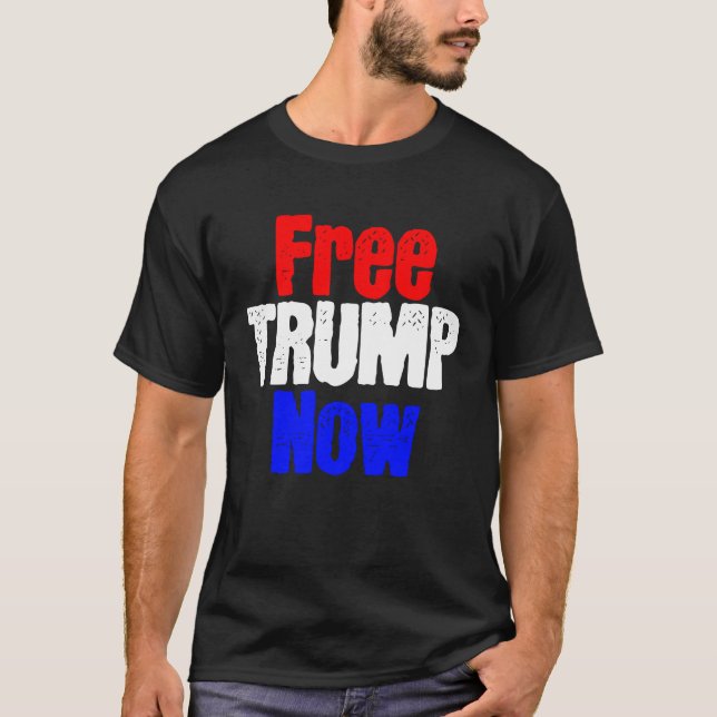 Camiseta Liberen a Trump ahora (Anverso)