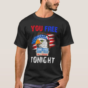 Camiseta Liberen Esta Noche Águila Mullet Us Bandera Estado