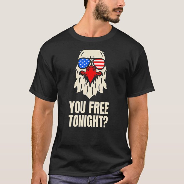 Camiseta Liberen esta noche al águila calva norteamericana  (Anverso)