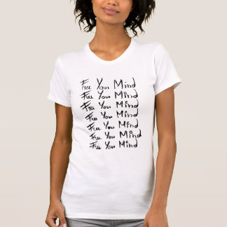 Camiseta ¡LIBEREN LA MENTE! Cita de caligrafía motivacional