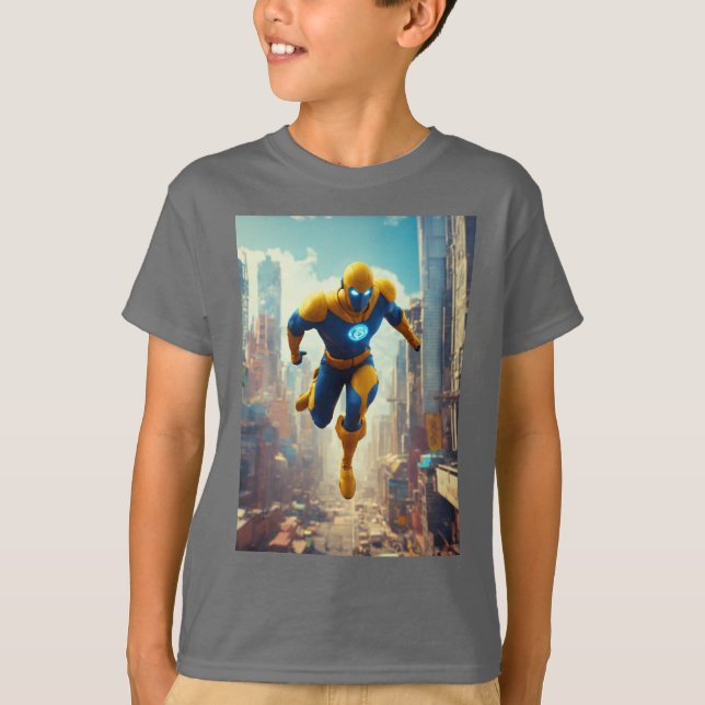 Camiseta Liberen lo extraordinario: la saga de superhéroes (Anverso)