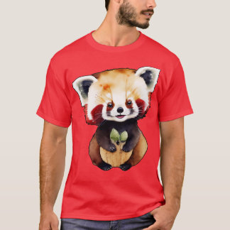 Camiseta Liberen su amor por los pandas rojos de Kawai 1