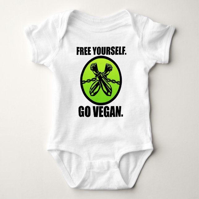 Camiseta Libérese. ¡Va el vegano! (Anverso)
