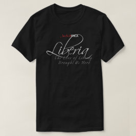Camiseta Liberia liso - oscuridad